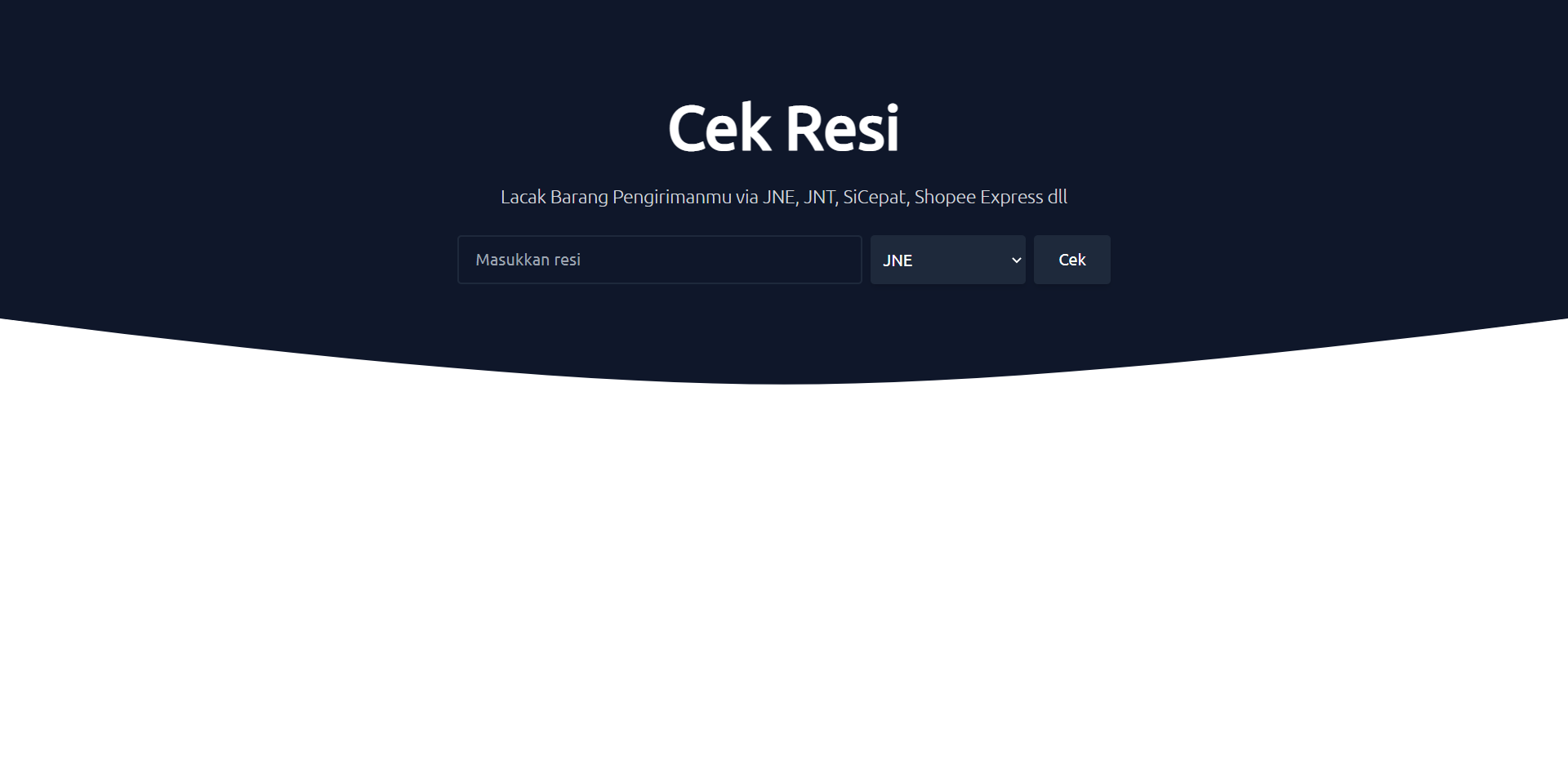 Cek Resi